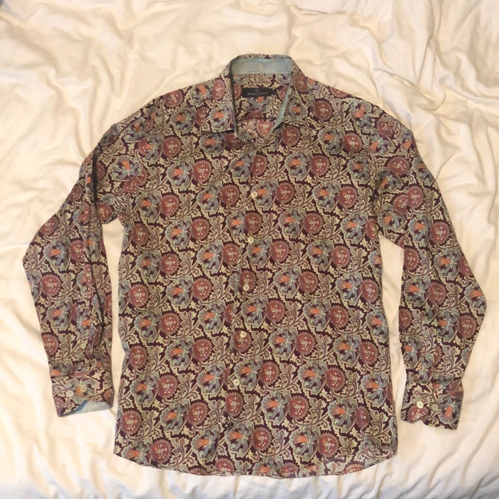 Bugatchi Uomo Floral Button Down Shirt